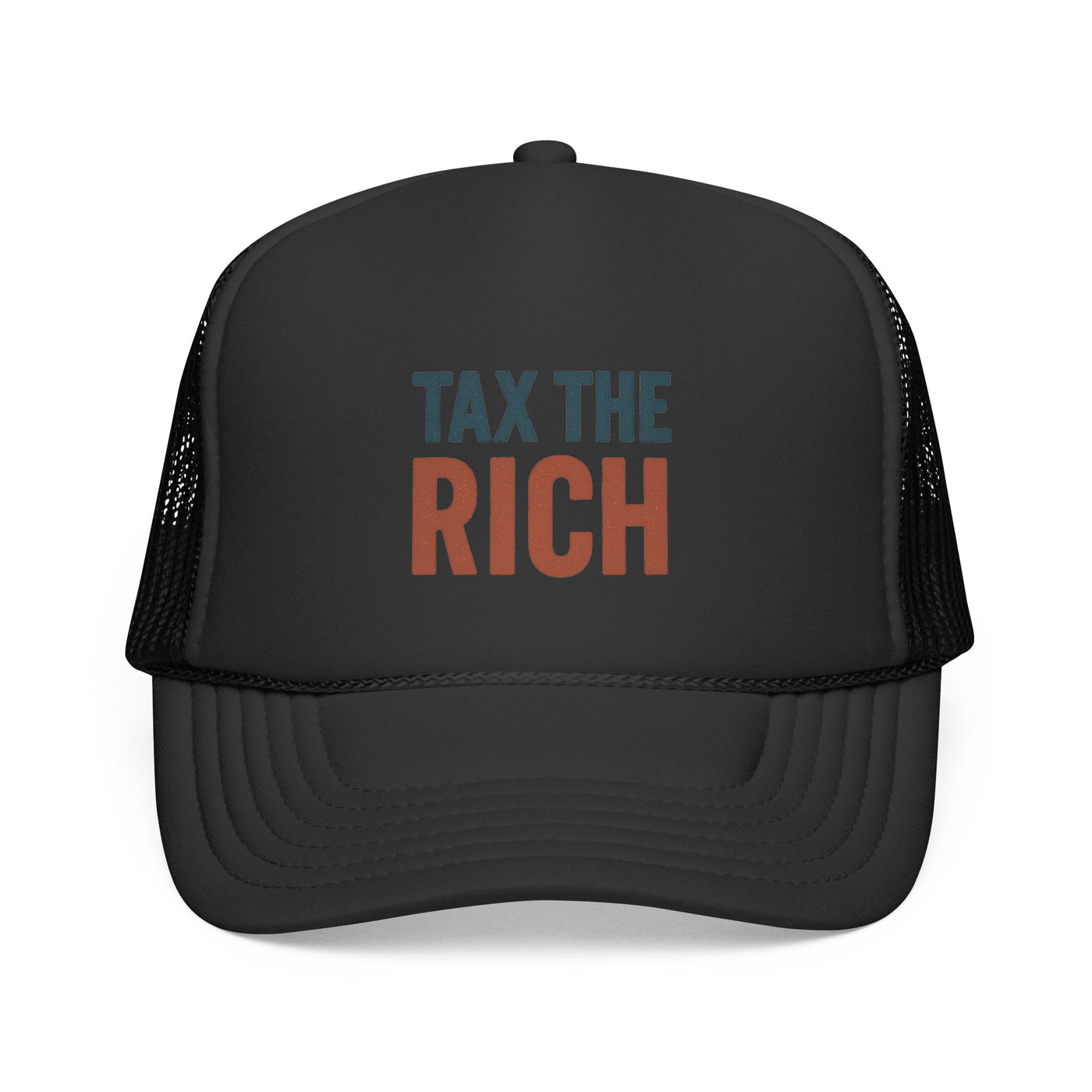 Tax The Rich Trucker Cap — Bold Political Mesh Snapback Hat