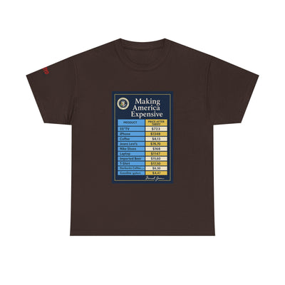 T‑Shirt — "Making America Expensive" Price Comparison Graphic Tee