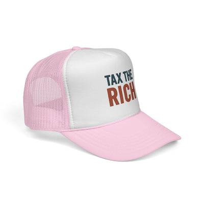 Tax The Rich Trucker Cap — Bold Political Mesh Snapback Hat