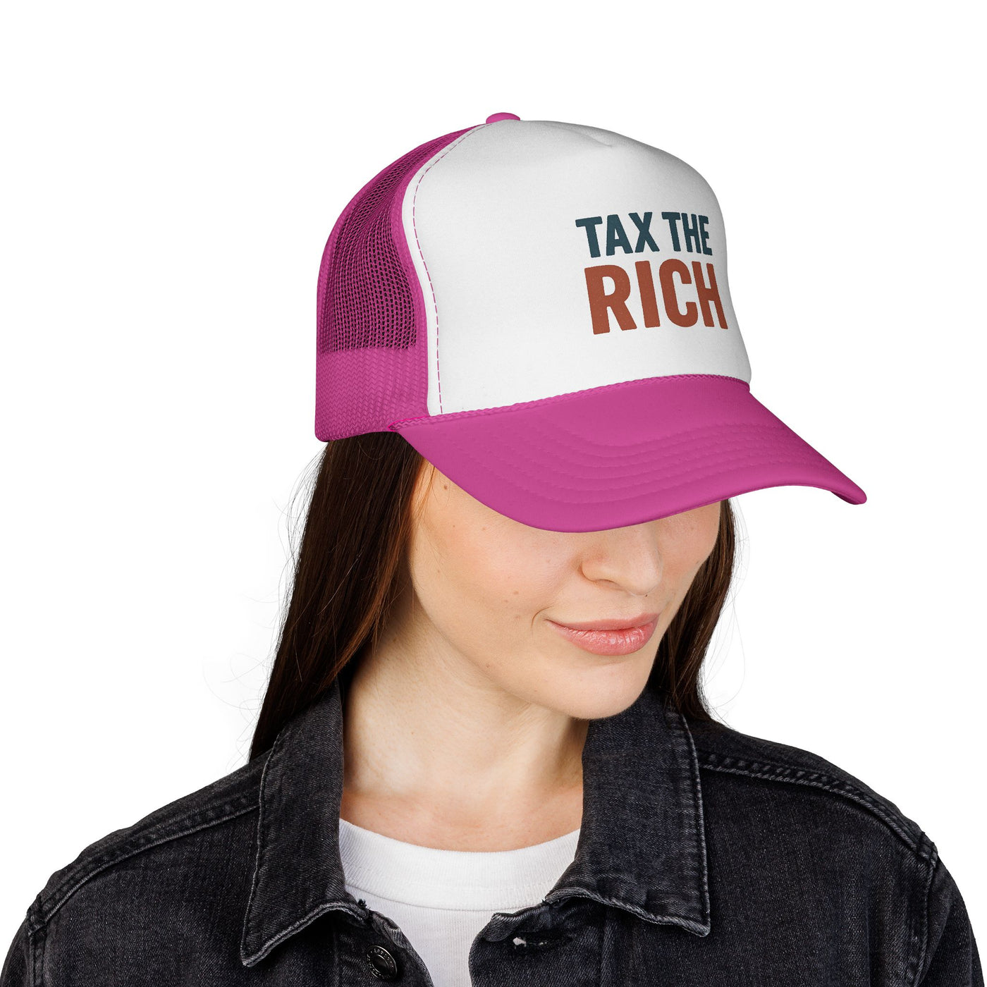 Tax The Rich Trucker Cap — Bold Political Mesh Snapback Hat