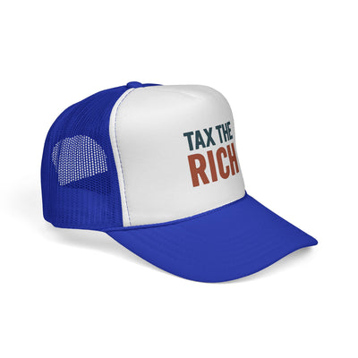 Tax The Rich Trucker Cap — Bold Political Mesh Snapback Hat
