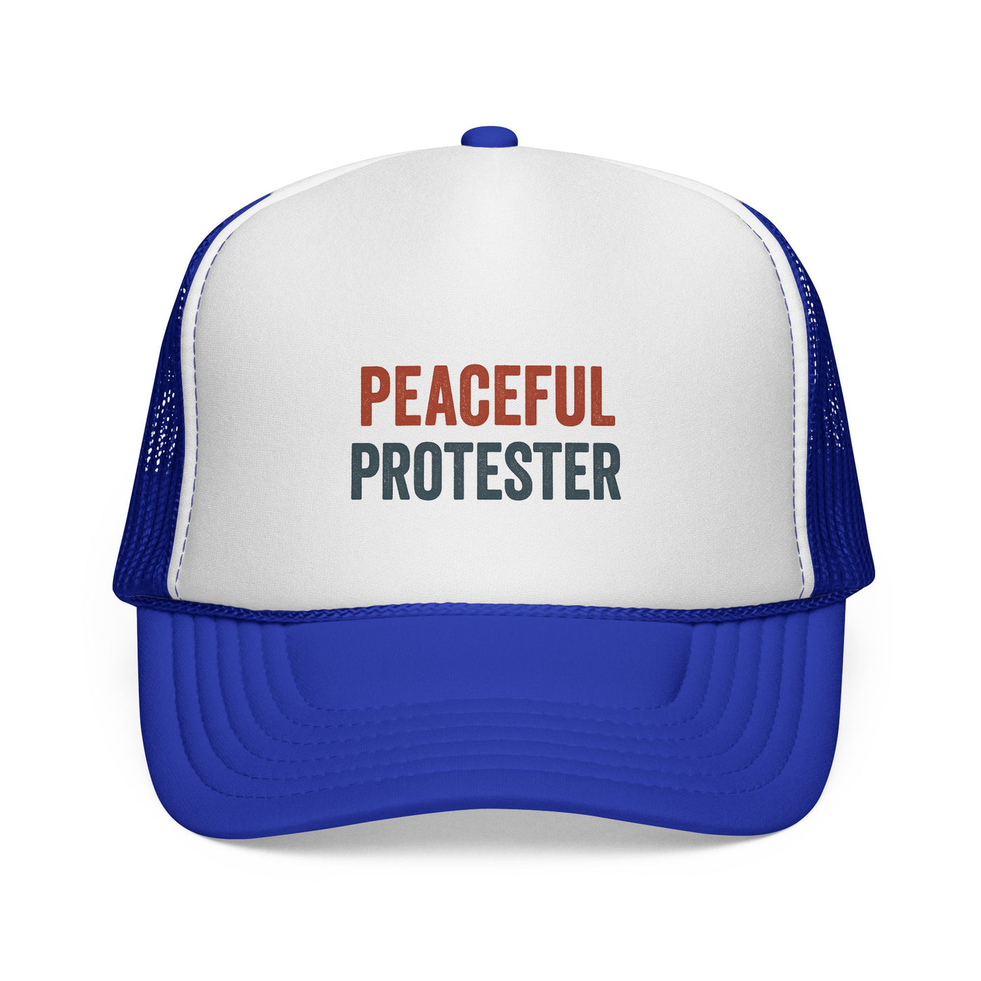 Peaceful Protester Trucker Cap — Political Rally Mesh Hat