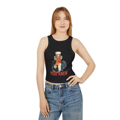 Tank Top Vintage Pointing Uncle Epstein“YOU KNEW” Graphic