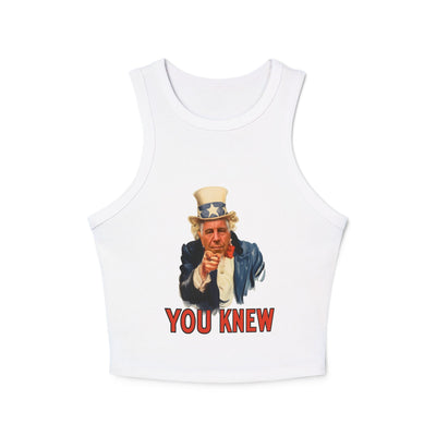 Tank Top Vintage Pointing Uncle Epstein“YOU KNEW” Graphic