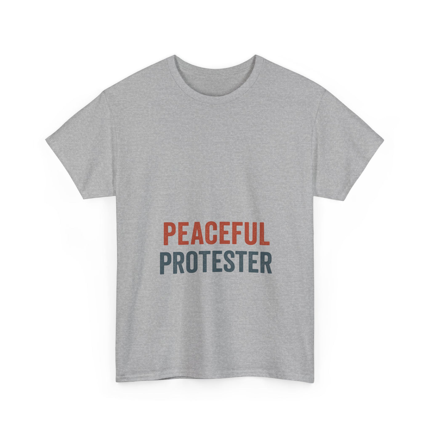 Peaceful Protester T-Shirt — 'Peaceful Protester' Minimalist Activist Tee
