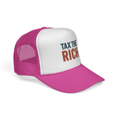 Tax The Rich Trucker Cap — Bold Political Mesh Snapback Hat