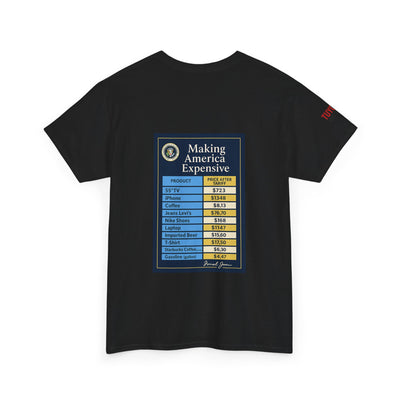 T‑Shirt — "Making America Expensive" Price Comparison Graphic Tee