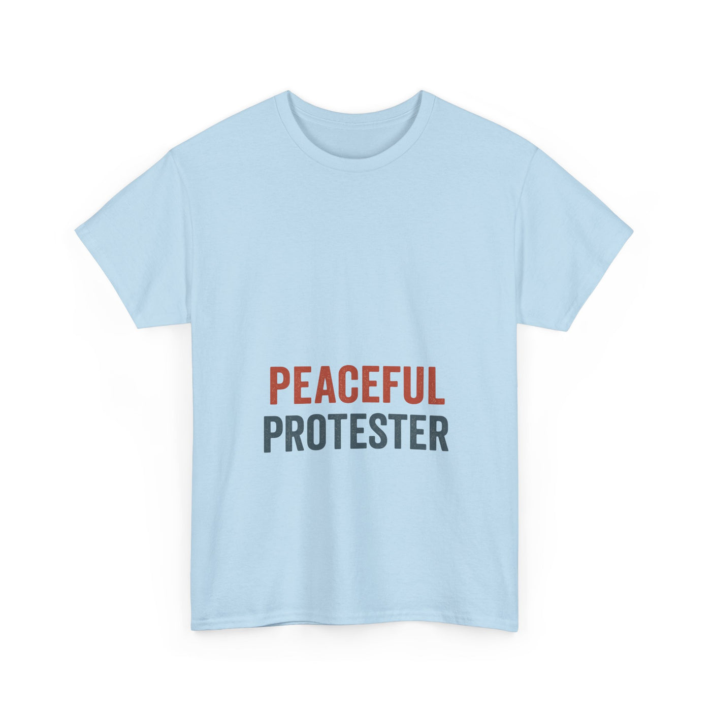 Peaceful Protester T-Shirt — 'Peaceful Protester' Minimalist Activist Tee