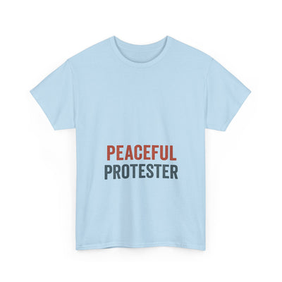 Peaceful Protester T-Shirt — 'Peaceful Protester' Minimalist Activist Tee