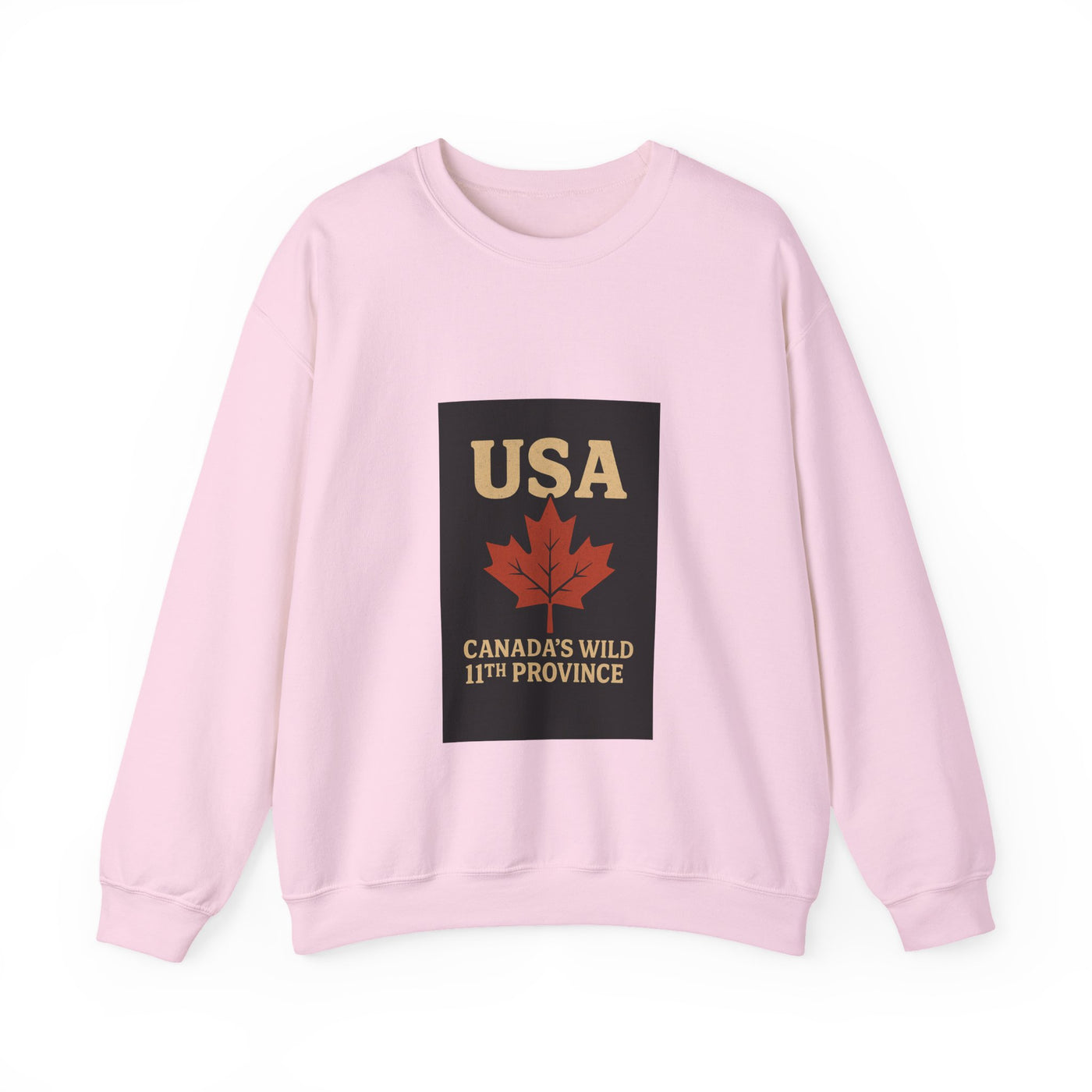 USA 'Canada's Wild 11th Province' Crewneck Sweatshirt