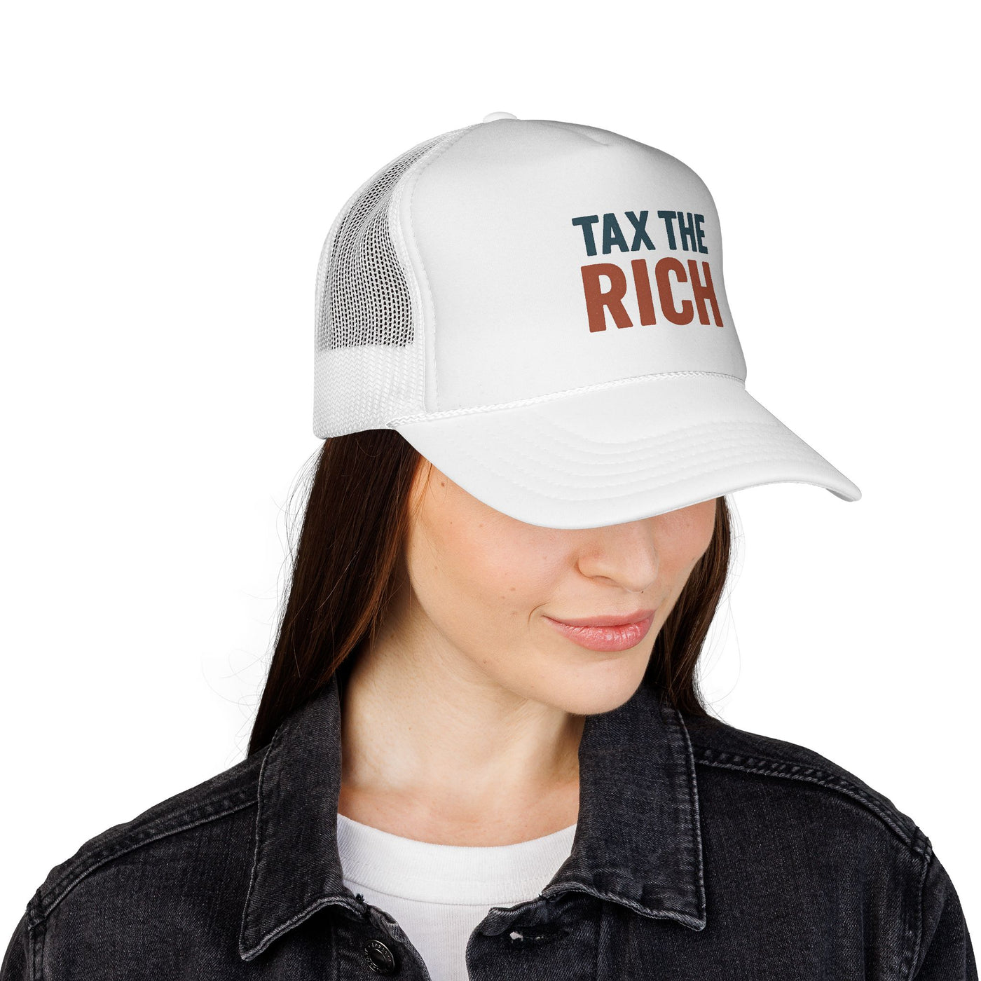 Tax The Rich Trucker Cap — Bold Political Mesh Snapback Hat