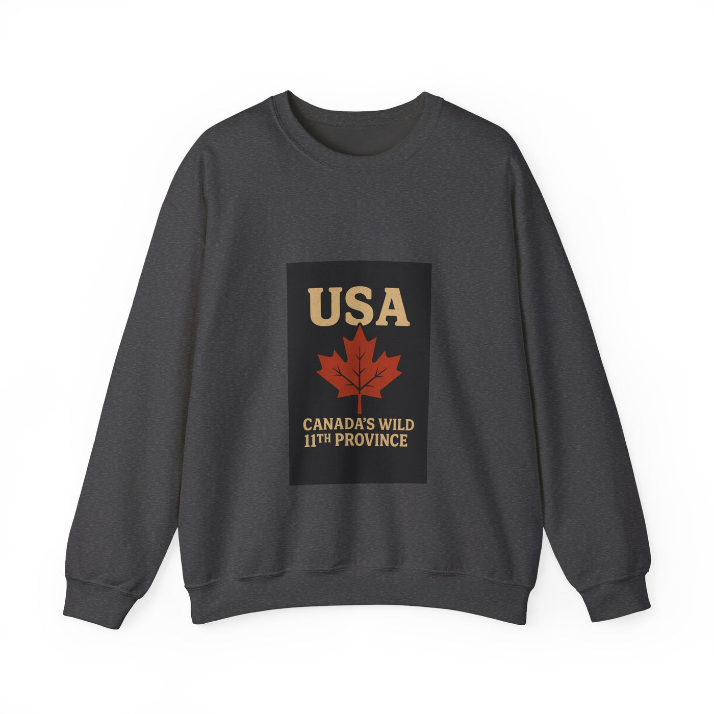 USA 'Canada's Wild 11th Province' Crewneck Sweatshirt