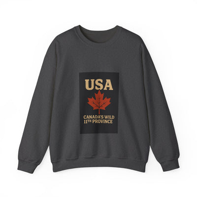 USA 'Canada's Wild 11th Province' Crewneck Sweatshirt