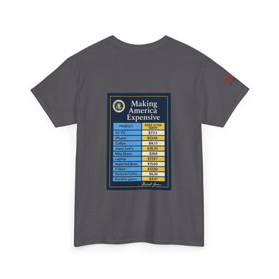 T‑Shirt — "Making America Expensive" Price Comparison Graphic Tee