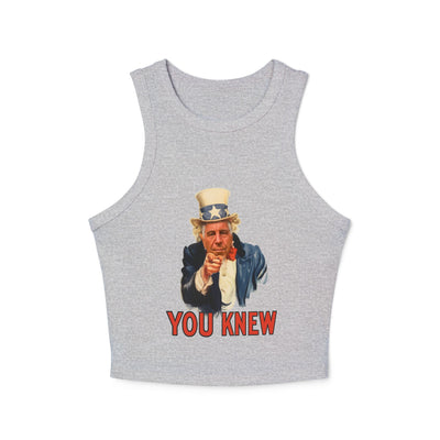 Tank Top Vintage Pointing Uncle Epstein“YOU KNEW” Graphic
