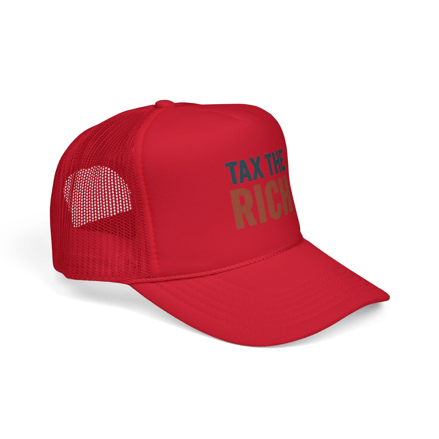 Tax The Rich Trucker Cap — Bold Political Mesh Snapback Hat