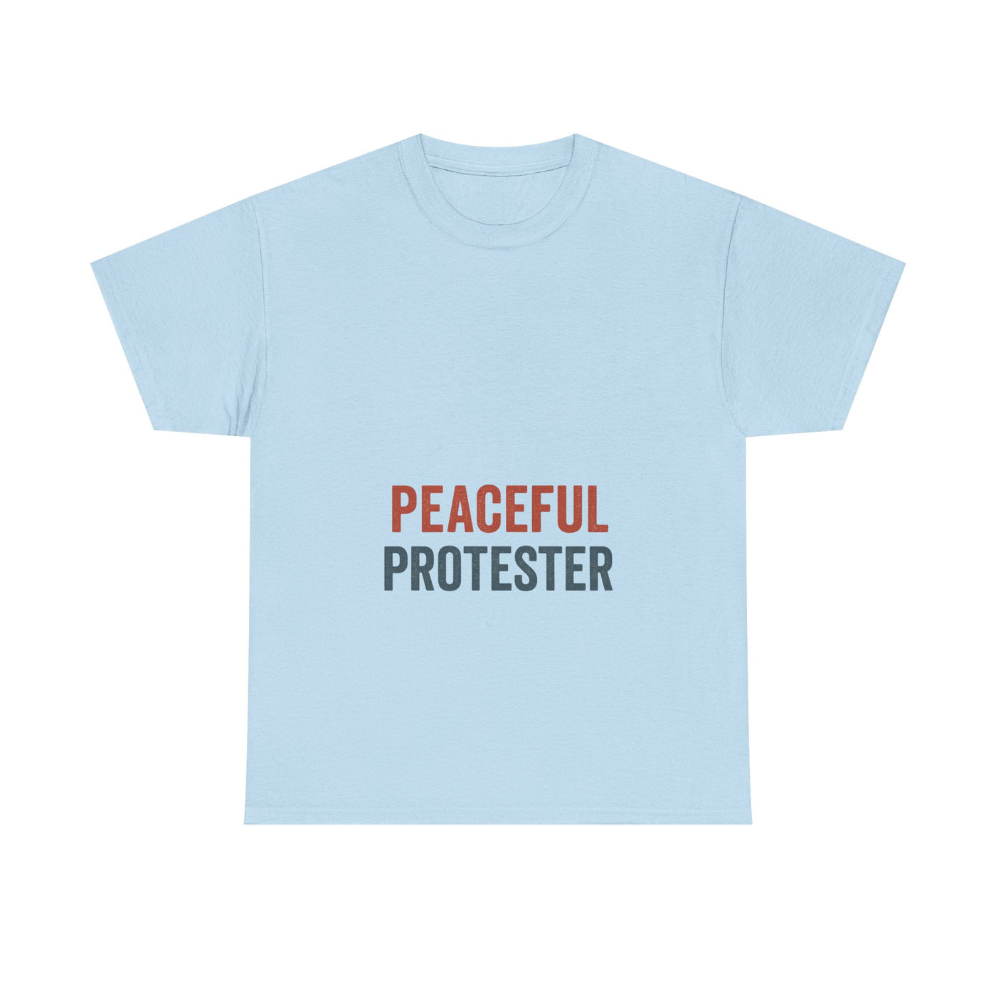 Peaceful Protester T-Shirt — 'Peaceful Protester' Minimalist Activist Tee