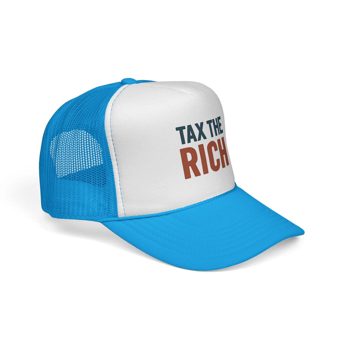Tax The Rich Trucker Cap — Bold Political Mesh Snapback Hat