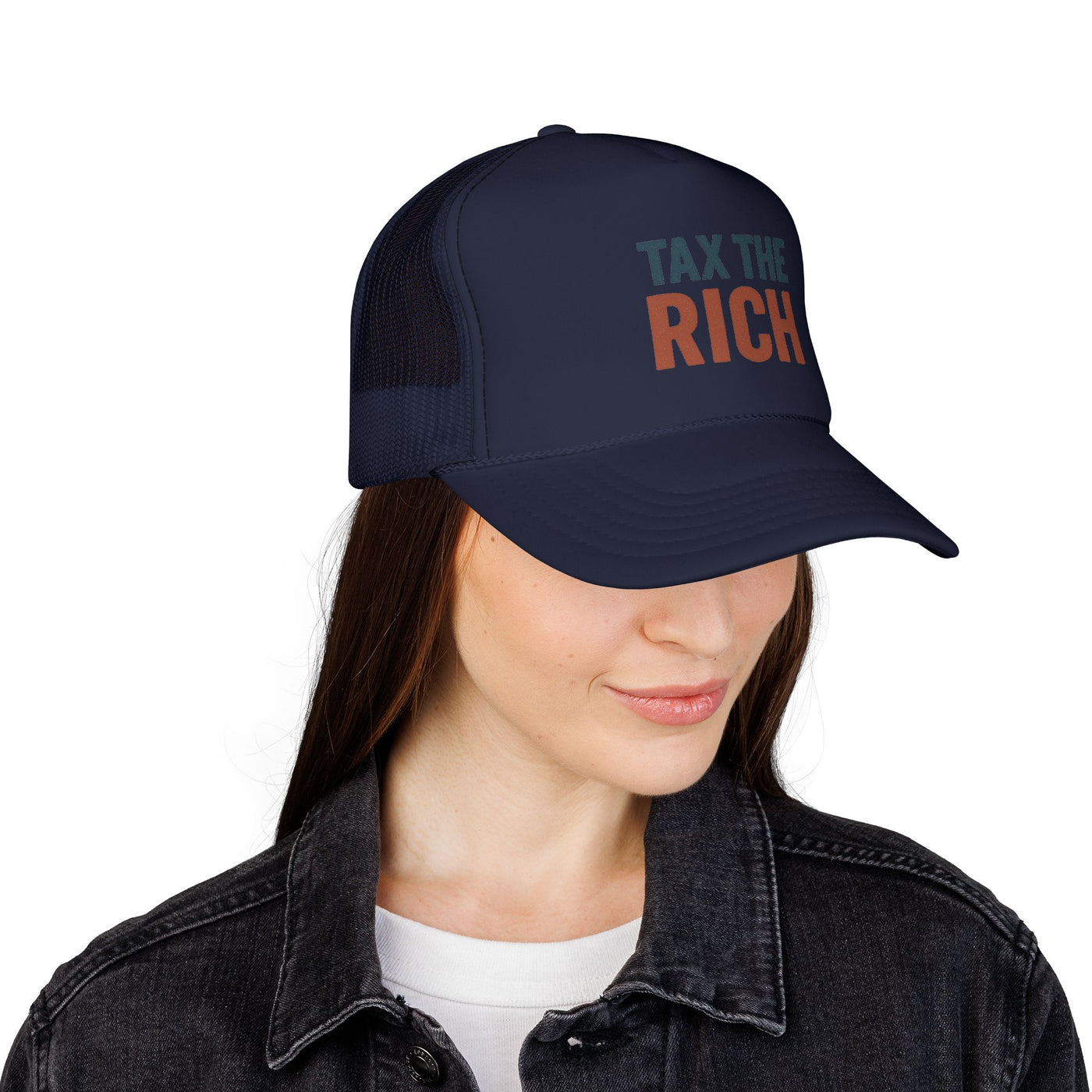 Tax The Rich Trucker Cap — Bold Political Mesh Snapback Hat