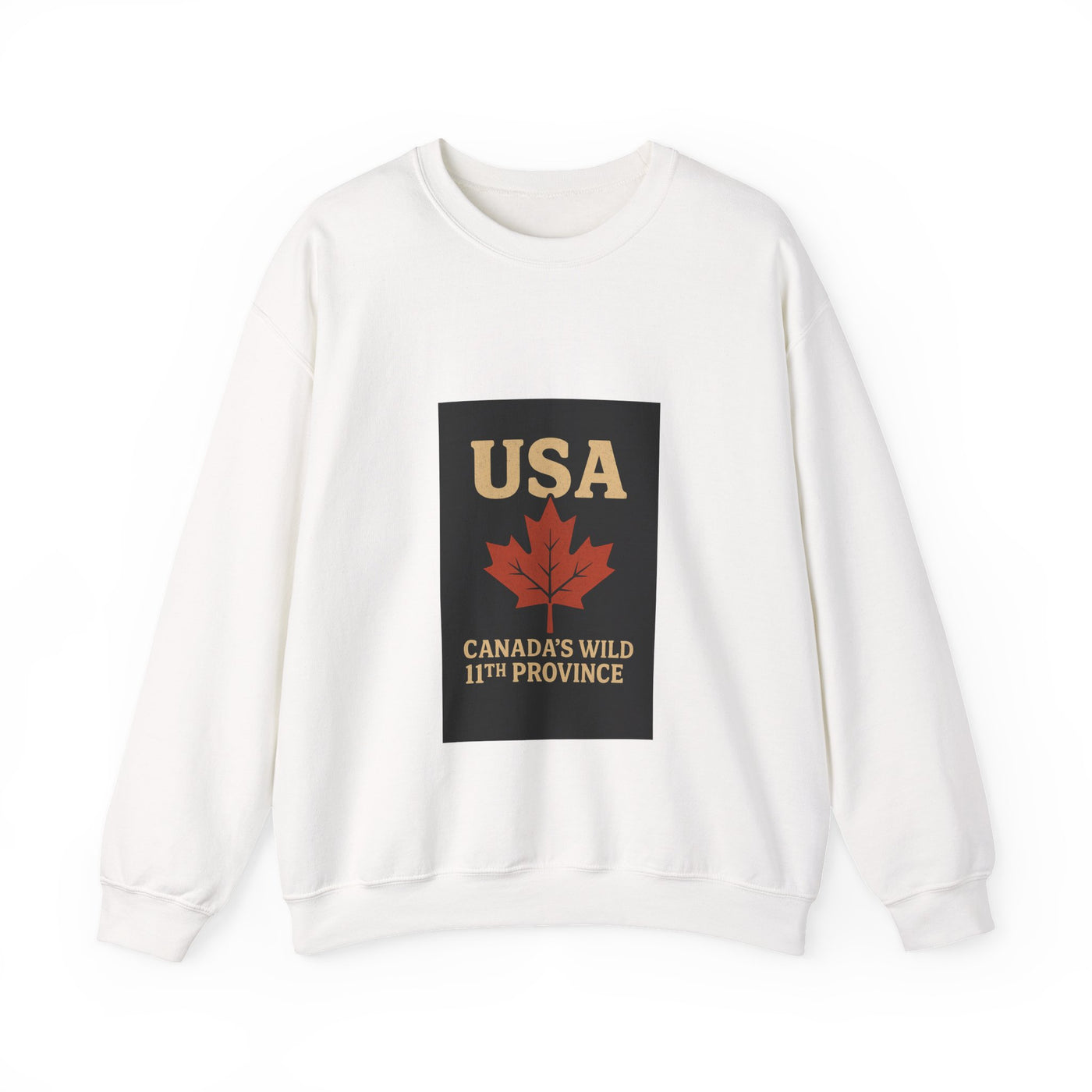 USA 'Canada's Wild 11th Province' Crewneck Sweatshirt