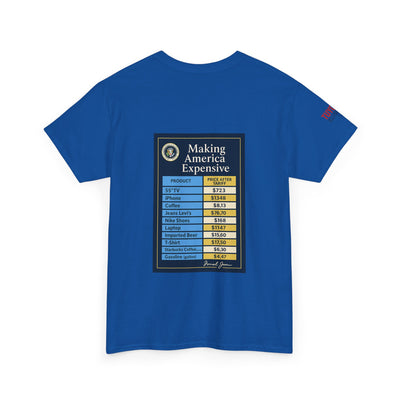 T‑Shirt — "Making America Expensive" Price Comparison Graphic Tee