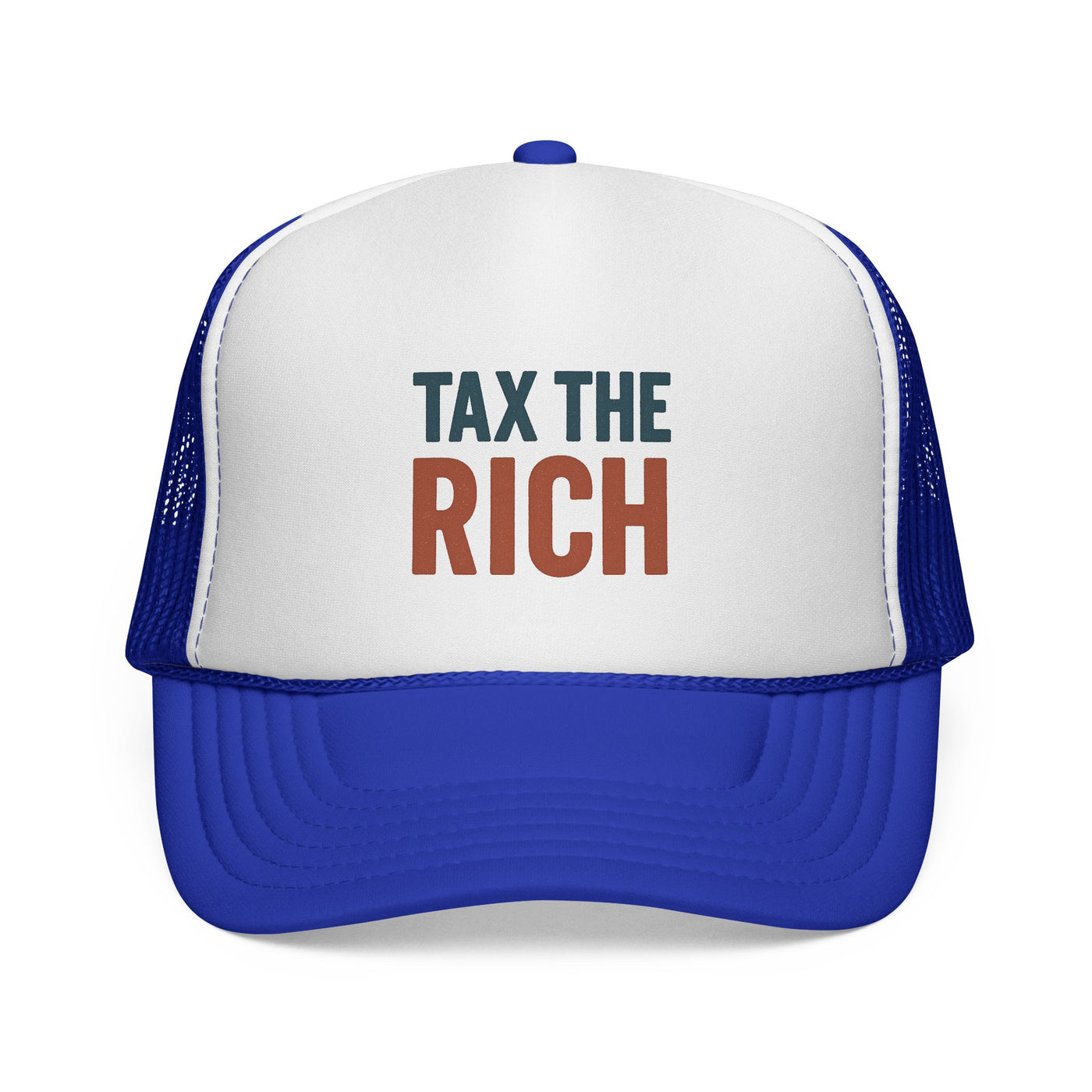 Tax The Rich Trucker Cap — Bold Political Mesh Snapback Hat