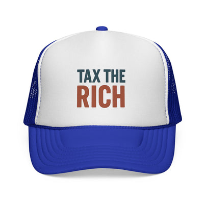 Tax The Rich Trucker Cap — Bold Political Mesh Snapback Hat