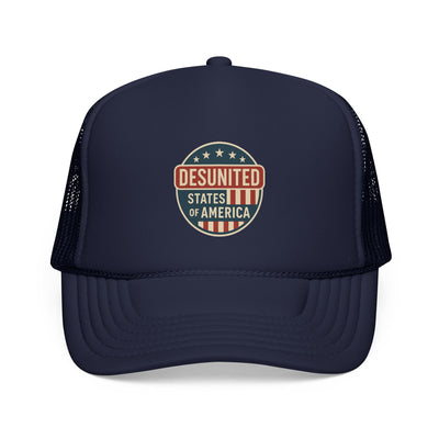 Desunited States of America Trucker Hat — Vintage Political Statement Cap