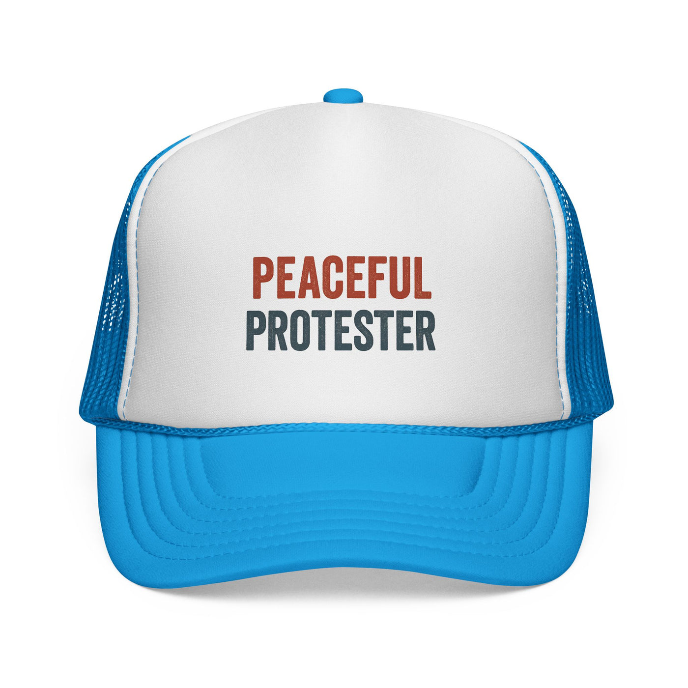 Peaceful Protester Trucker Cap — Political Rally Mesh Hat