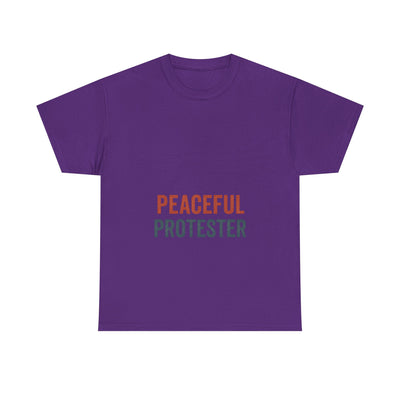 Peaceful Protester T-Shirt — 'Peaceful Protester' Minimalist Activist Tee