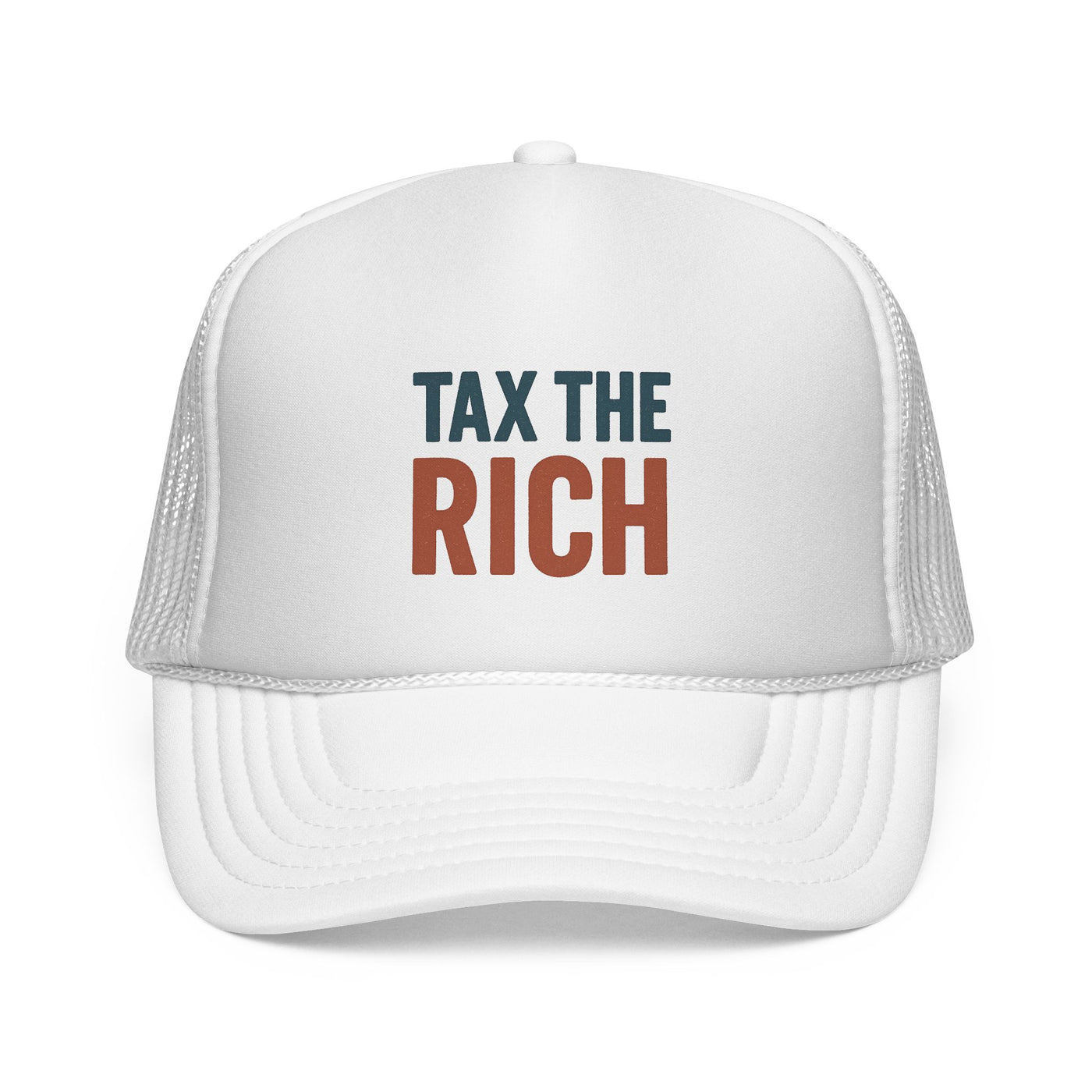 Tax The Rich Trucker Cap — Bold Political Mesh Snapback Hat