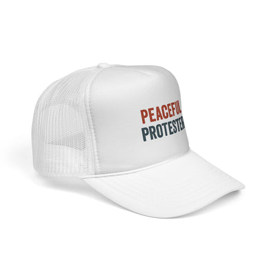 Peaceful Protester Trucker Cap — Political Rally Mesh Hat