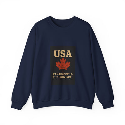USA 'Canada's Wild 11th Province' Crewneck Sweatshirt