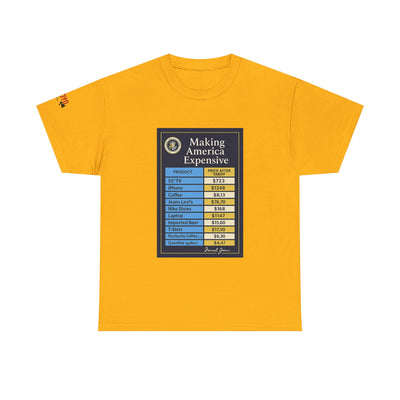 T‑Shirt — "Making America Expensive" Price Comparison Graphic Tee