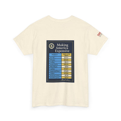 T‑Shirt — "Making America Expensive" Price Comparison Graphic Tee