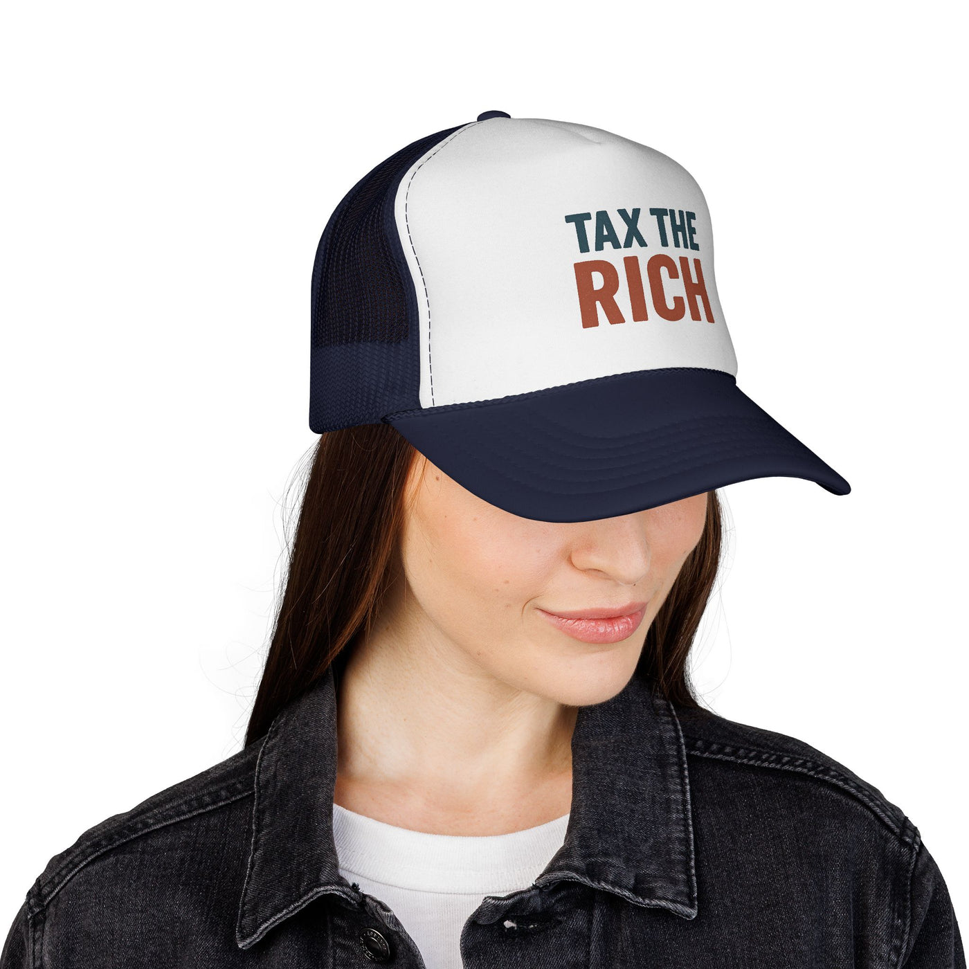 Tax The Rich Trucker Cap — Bold Political Mesh Snapback Hat