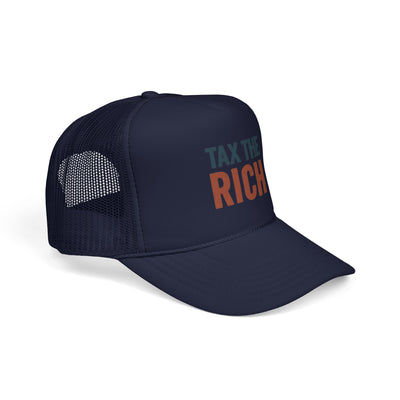 Tax The Rich Trucker Cap — Bold Political Mesh Snapback Hat