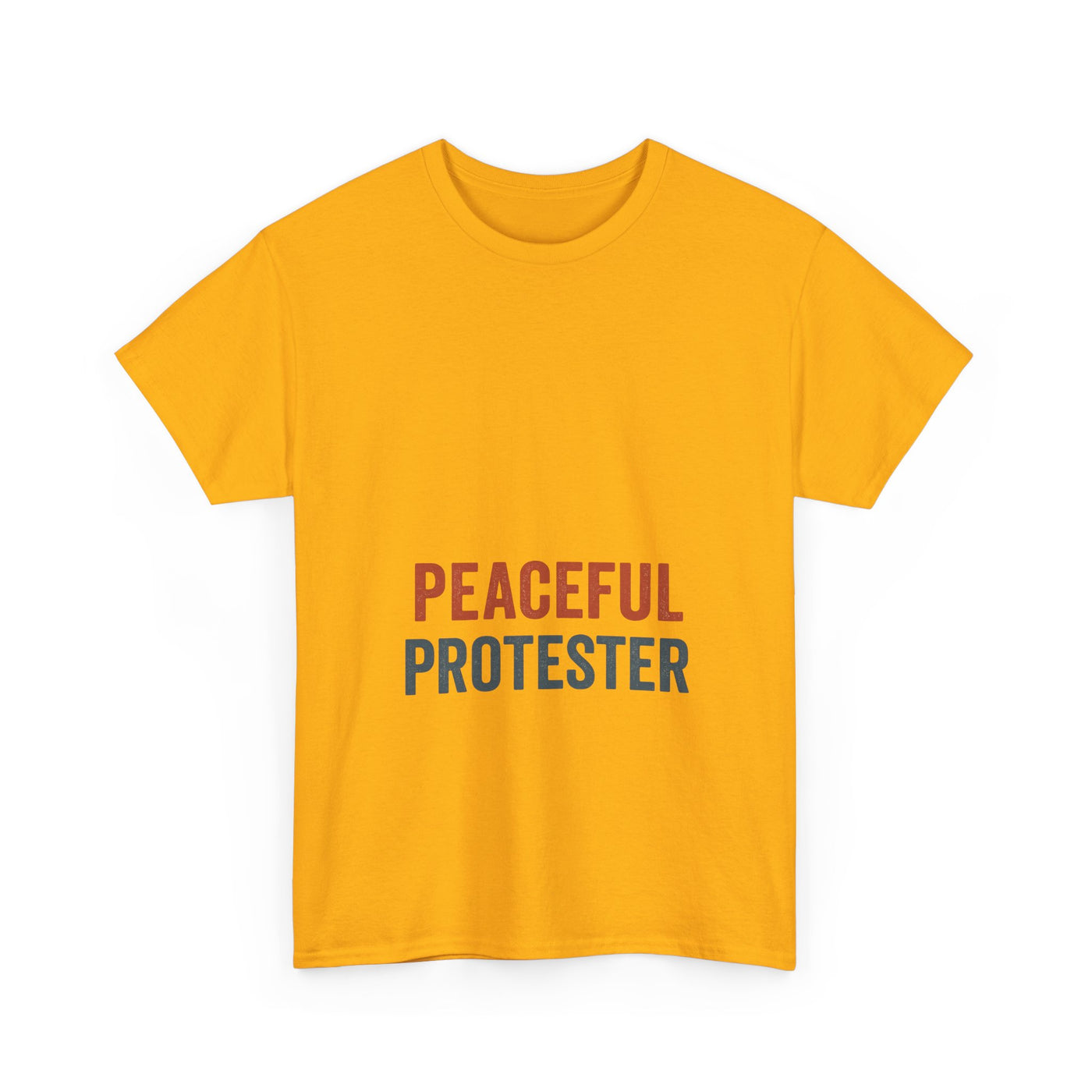 Peaceful Protester T-Shirt — 'Peaceful Protester' Minimalist Activist Tee