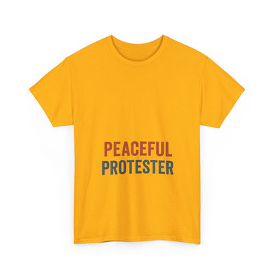 Peaceful Protester T-Shirt — 'Peaceful Protester' Minimalist Activist Tee