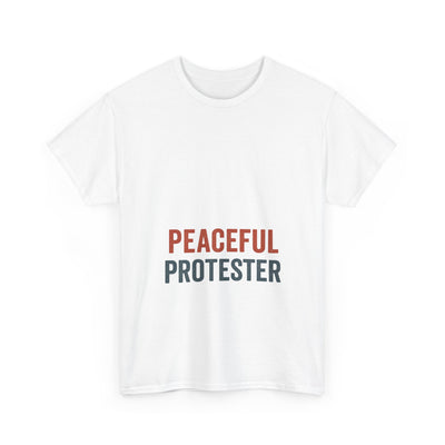 Peaceful Protester T-Shirt — 'Peaceful Protester' Minimalist Activist Tee