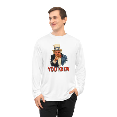 Uncle Epstein “You Knew” Long Sleeve Shirt — Patriotic Vintage Pointing Tee
