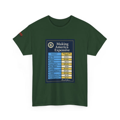 T‑Shirt — "Making America Expensive" Price Comparison Graphic Tee