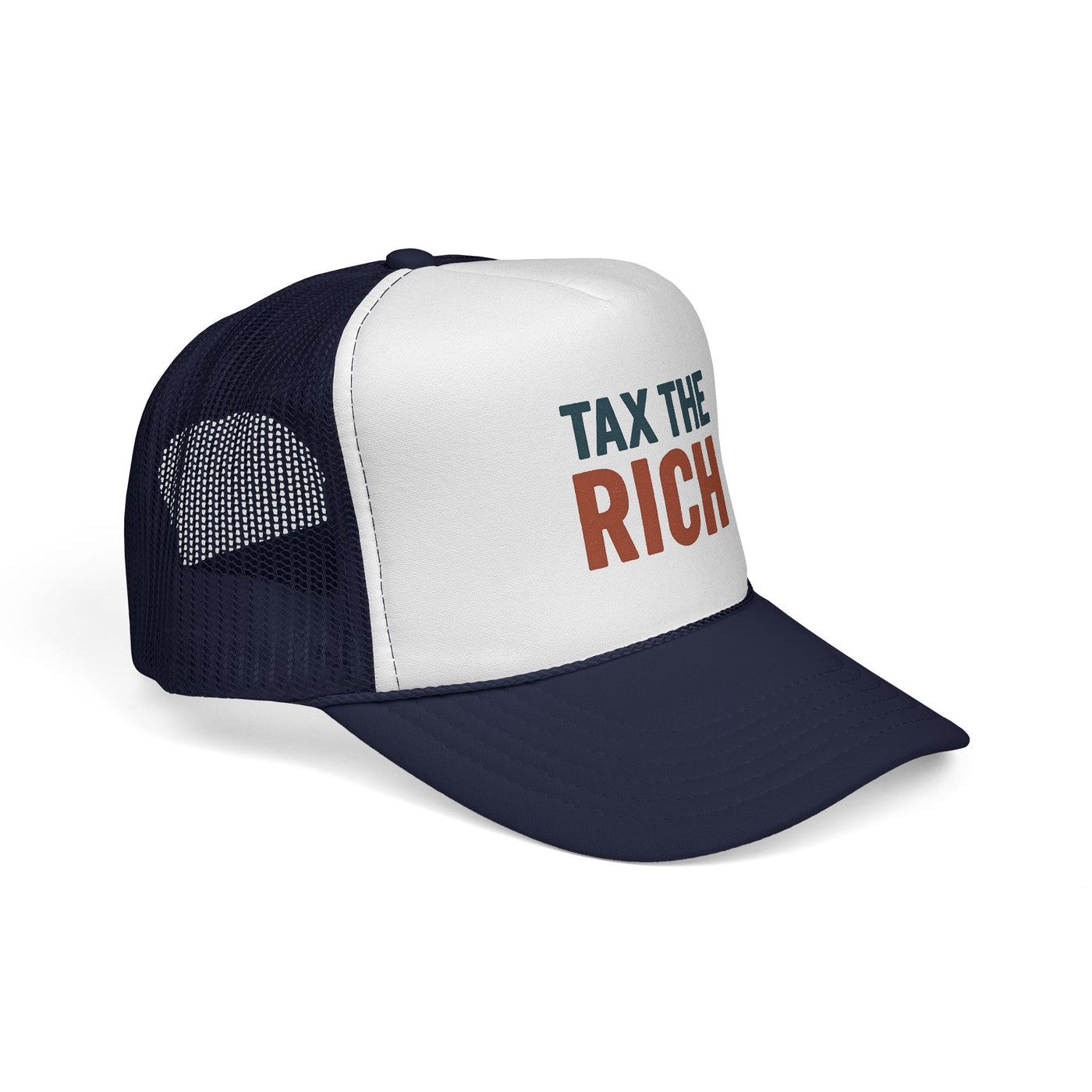 Tax The Rich Trucker Cap — Bold Political Mesh Snapback Hat