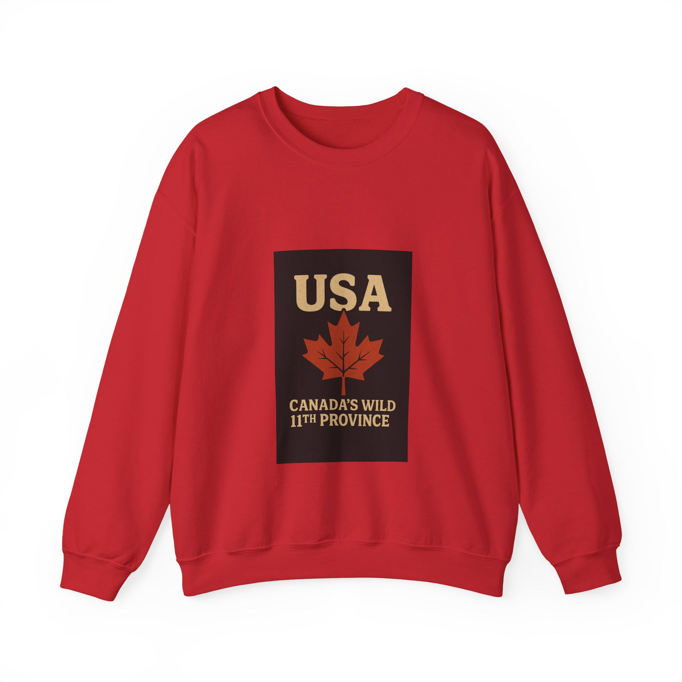 USA 'Canada's Wild 11th Province' Crewneck Sweatshirt