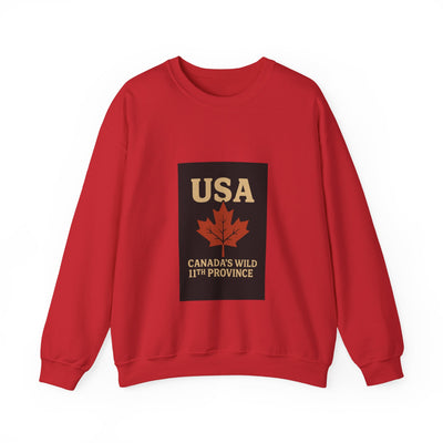 USA 'Canada's Wild 11th Province' Crewneck Sweatshirt