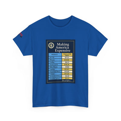 T‑Shirt — "Making America Expensive" Price Comparison Graphic Tee