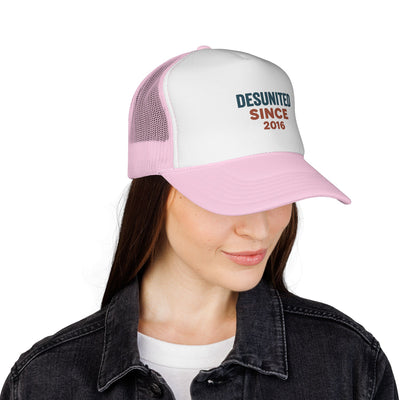 Trucker Cap — "DESUNITED SINCE 2016" Embroidered Retro Mesh Hat
