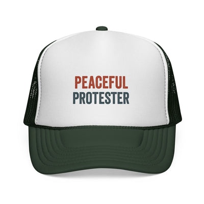 Peaceful Protester Trucker Cap — Political Rally Mesh Hat