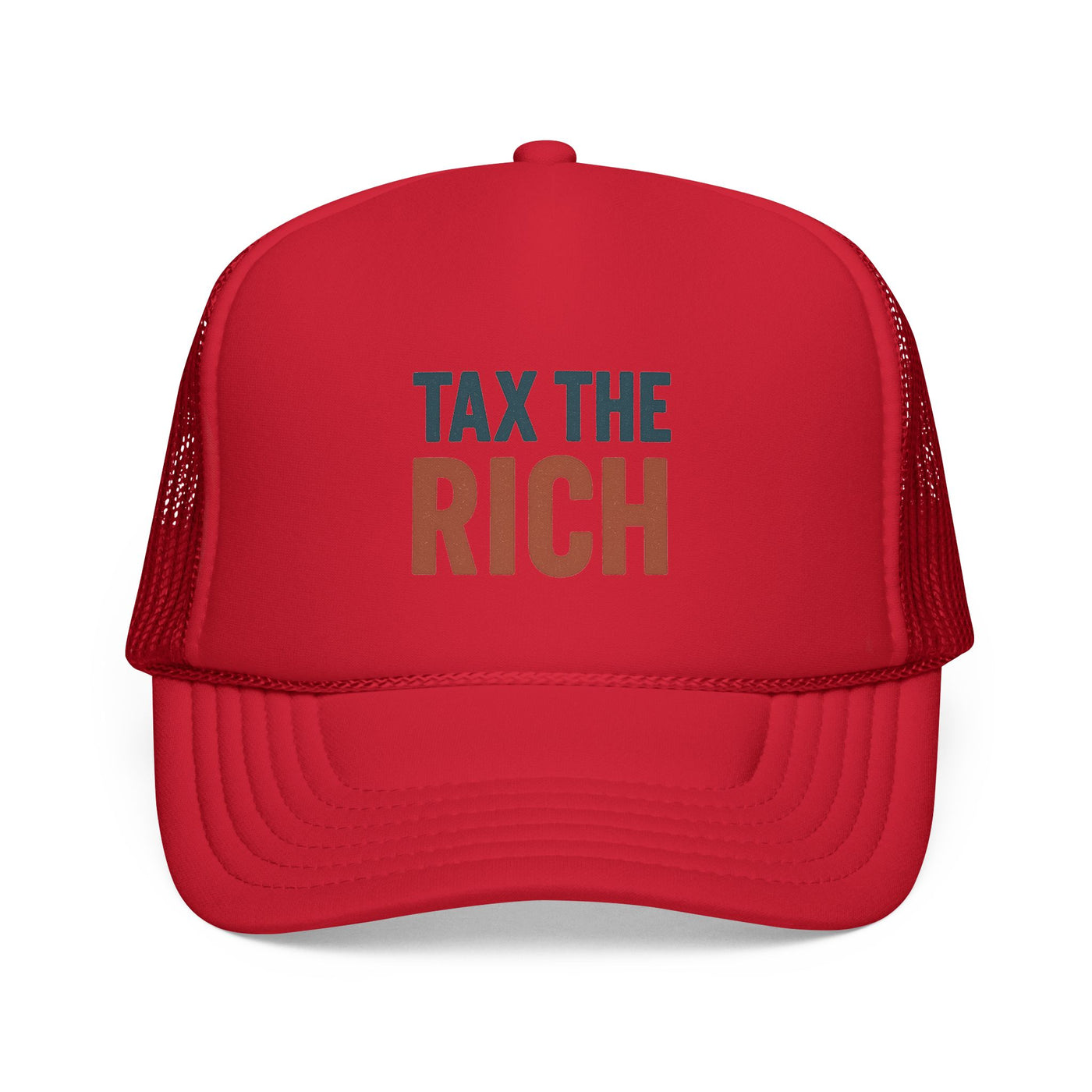 Tax The Rich Trucker Cap — Bold Political Mesh Snapback Hat