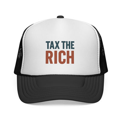 Tax The Rich Trucker Cap — Bold Political Mesh Snapback Hat